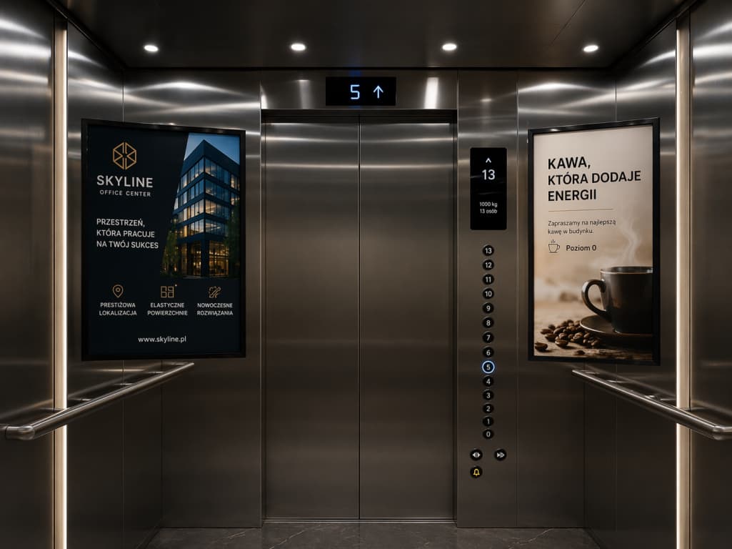 Marketing wewnątrz windy – jak wykorzystać „uwięzioną uwagę” pasażera